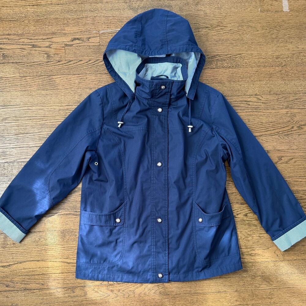 Mackintosh New England Navy Blue Rain Jacket Size Large